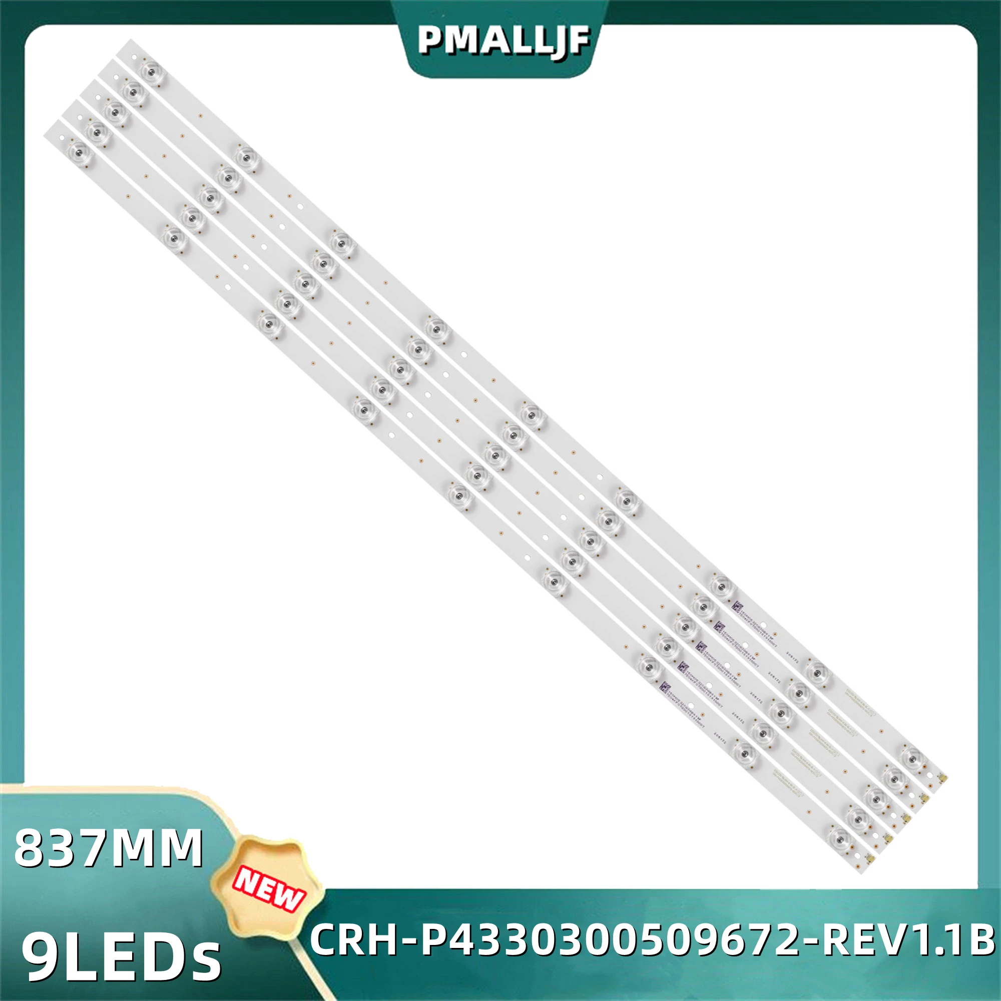 

5Pcs/Set LED Backlight Strip For CRH-P4330300509672-REV1.1 BC LC-43CUF8472ES LC-43CUG8462KS 43CUG8461KS HWV4341-26C HWV4353-02Y