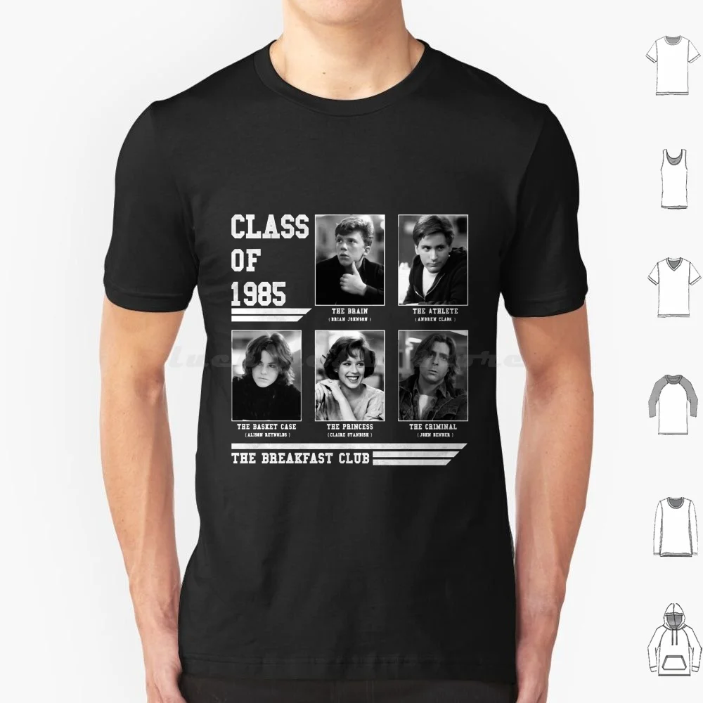 The Breakfast Club-Class Of 1985 T Shirt 6Xl Cotton Cool Tee Breakfast Club 80 S John Hughes Movie Breakfast Film Molly