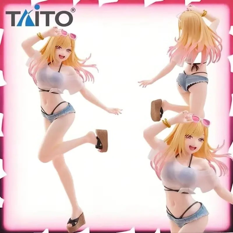 

В наличии: Taito Coreful My Dress-Up Darling Kitagawa Marin Swimsuit Ver. Фигурка аниме-персонажа из ПВХ, 18 см, призовая модель, украшение, подарок
