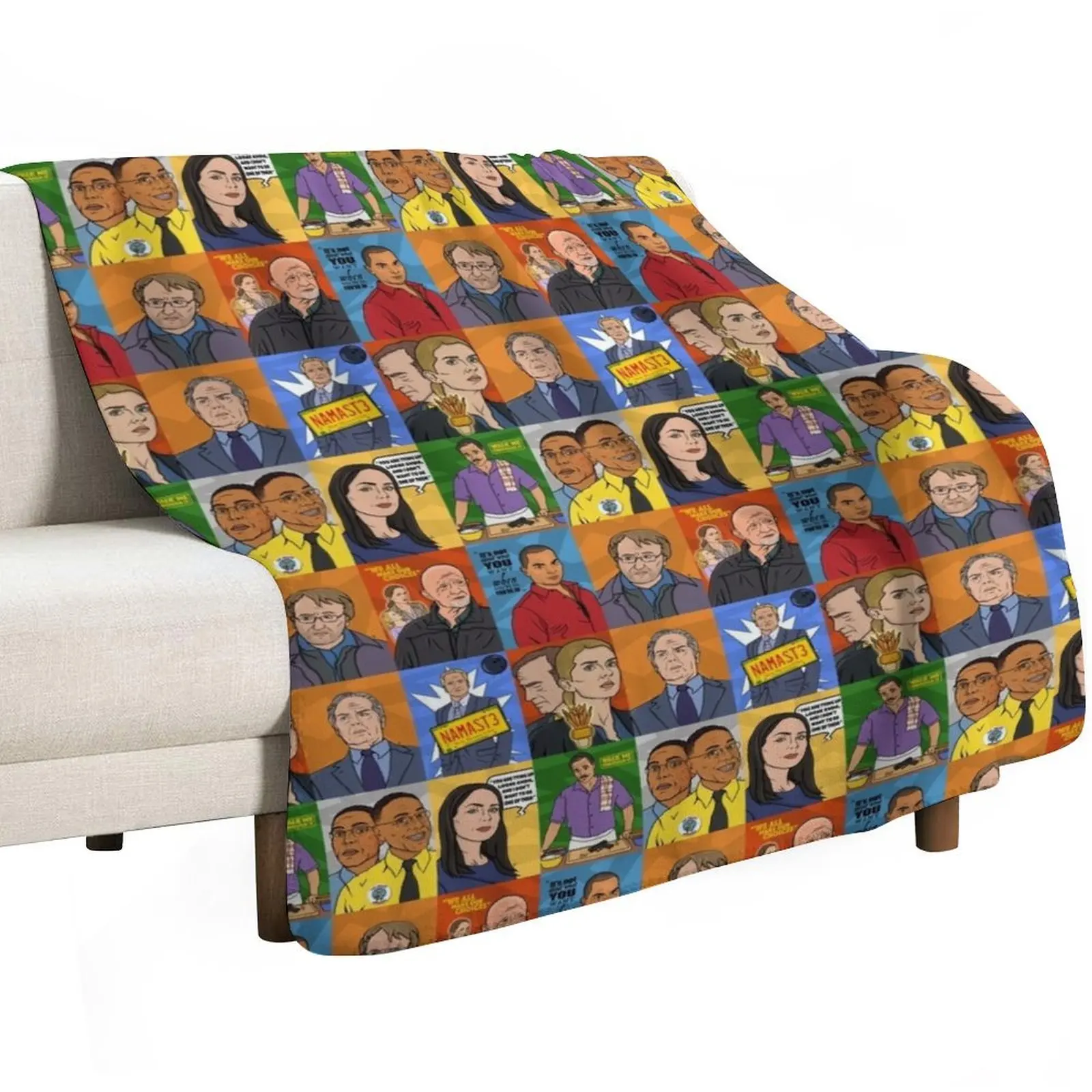 Better Call Saul Mosaic Characters Throw Blanket Winter beds Plush Heavy Fashion Sofas Moving Personalized Gift Blankets