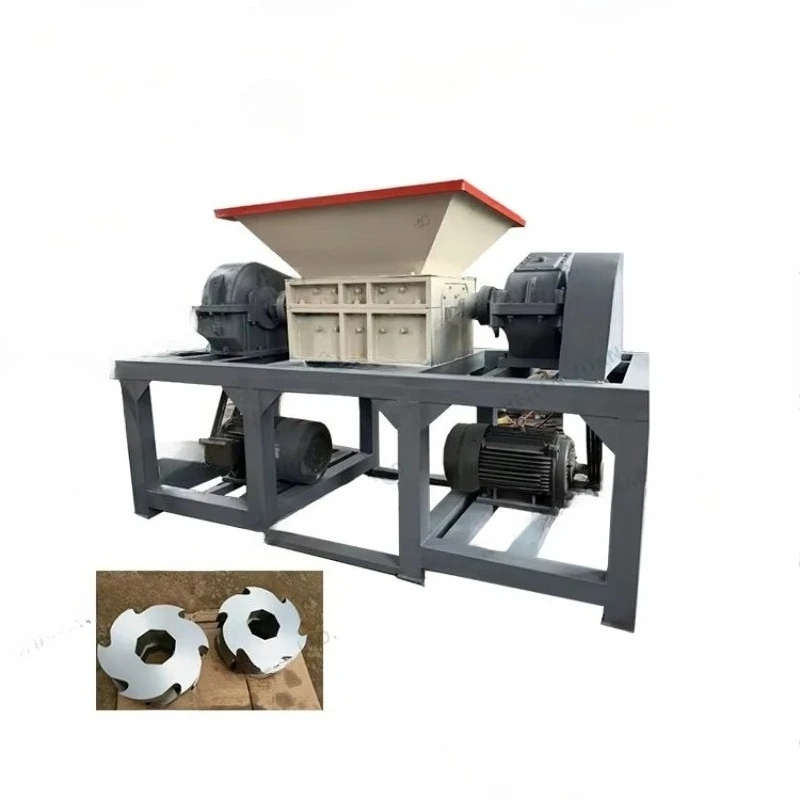 PET Board Panel Profiles Crardboard Structure Reusing Crushing  Grinding Machine Supply Plastic Recycling Double Shaft Shredder