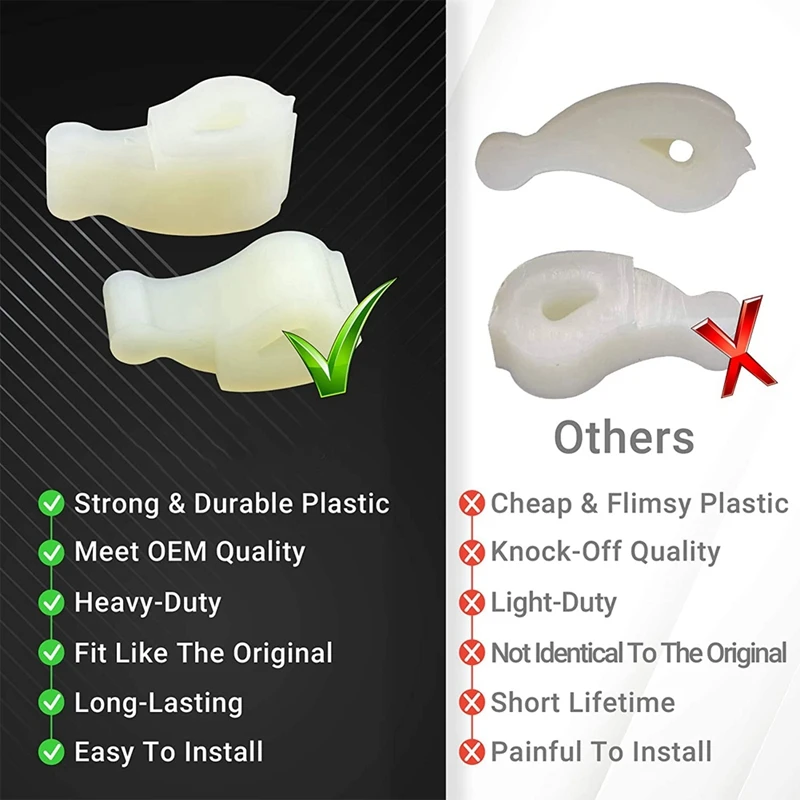 Paquete de 12 arandelas agitadoras para perros, Kit de repuesto exacto para arandelas Whirlpool y Kenmore, reemplaza a 80040, 285612, 285770