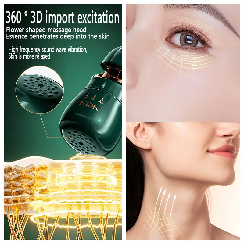 مكركرنت مدلك الوجه رفع وثابت الجلد مقدمة مكركرنت تجديد الجلد مكافحة الشيخوخة جهاز التجميل مدلك الوجه #5