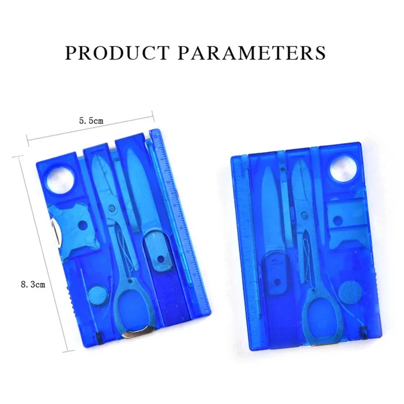 Swiss Knife Card With Light Multifunctional Combination Military Knife Card Multi-Purpose Survival Tool Beauty Set Tool Card