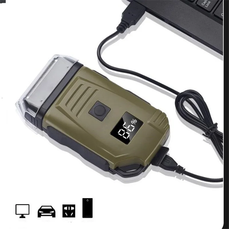 เปียกแห้งเครื่องโกนหนวดไฟฟ้าฟอยล์สําหรับ Man หัวล้าน Fade สไตล์โกนหนวดแบบพกพา Trimmer มีดโกนชายเครา Smooth Shave Clipper