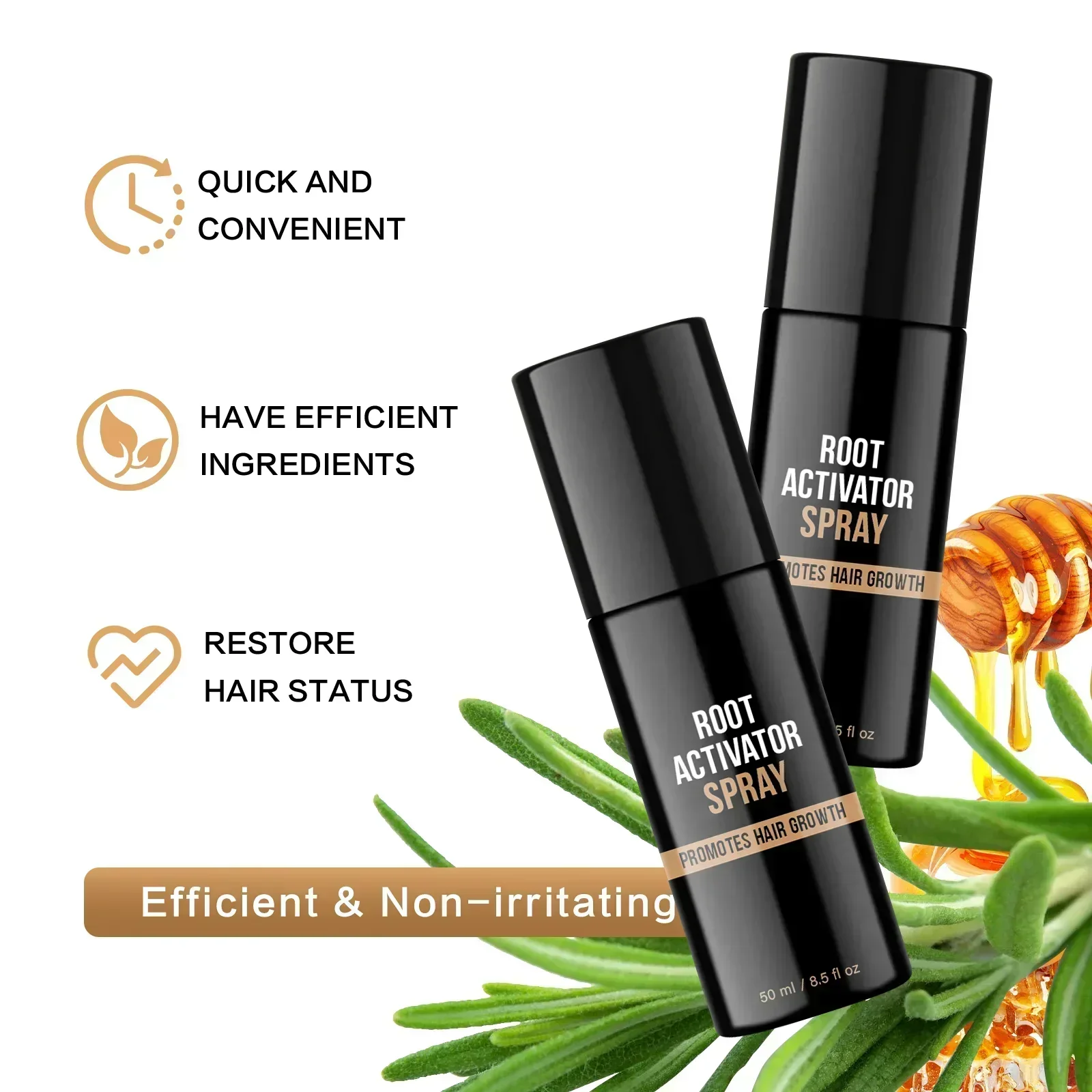 

Rosemary Oil Hair Growth Activator Spray - For Scalp Care to Nourish Roots, Prevent Excessive Hair Loss & Promote Fuller Hair.