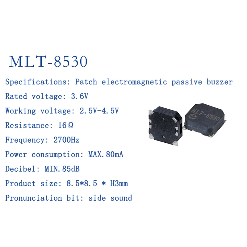 10PCS Active/Passive Patch Buzzer MLT-4020 MLT-5018 MLT-5020 MLT-5030 5525 7525 8530 8540 9025 9032 9045 MLT9650 electromagnetic