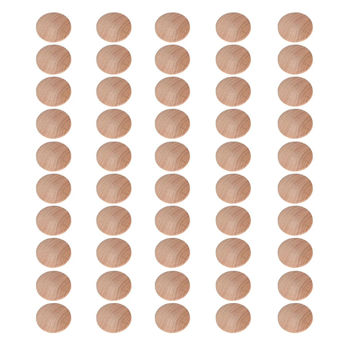 

50Pcs Wooden Staircase Button Plug Durable Screw Hole Cover Furniture Craft Accessories 40x35mm Button Wood Plug