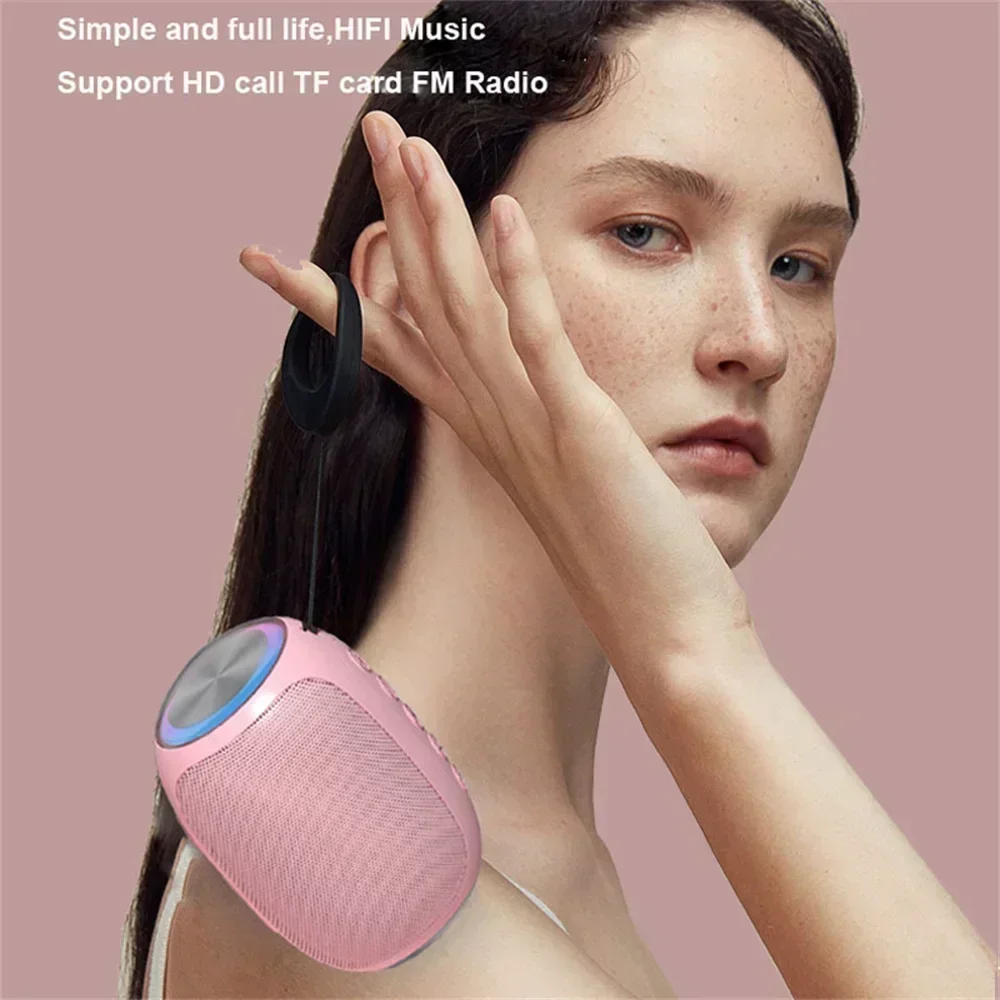 

Mini Subwoofer Portable Speaker Music Sound Box Aluminum Alloy Speaker Outdoor Car Portable Radio Wireless Speaker