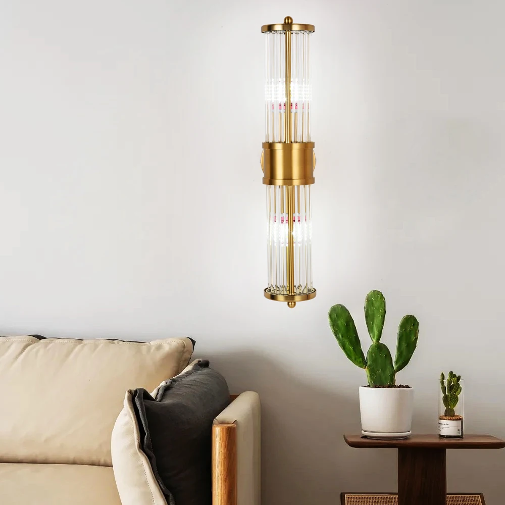 

Luxury Wall Light Modern Led Wall Scone Lamp Gold Crystal Cloakroom Bedside Lustre Aisle Living Room Corridor Indoor Fixture