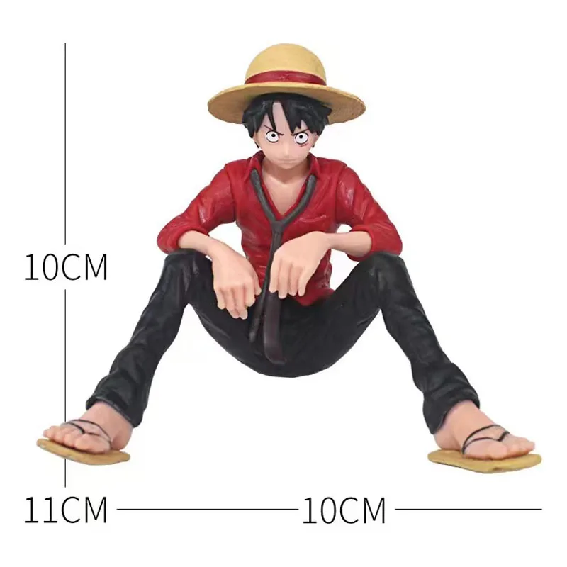 One Piece Anime 10cm Monkey D Luffy Figure Model Toys Doll Cake Car Decoration Collection Doll Toy