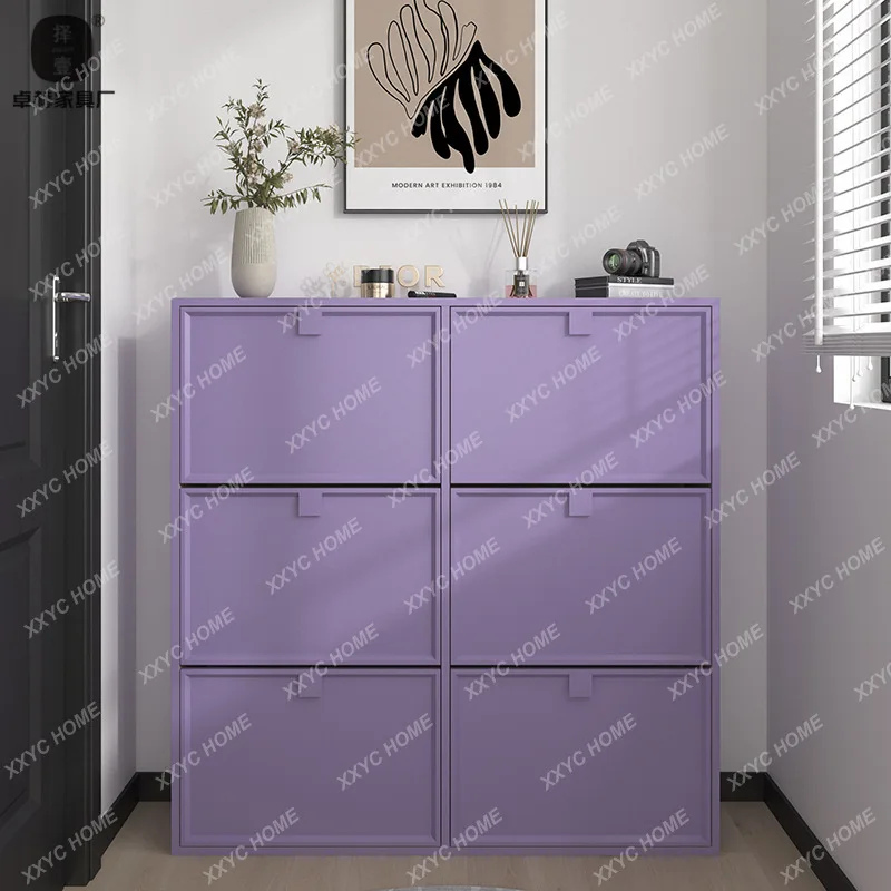 

XX simple small apartment household home tipping bucket shoe cabinet entrance paint locker storage cabinet wholesale