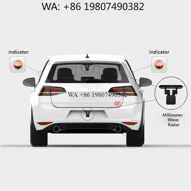 wmwmnu 77Ghz Radar Blind Spot Detection System for Car Lane Change Assist