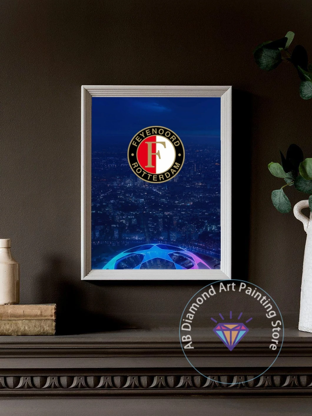 Feyenoord Rotterdam Football Logo Diamond Painting Kit 5D DIY Embroidery Cross Stitch Handmade Art Gift Crafts Home Decor Gift