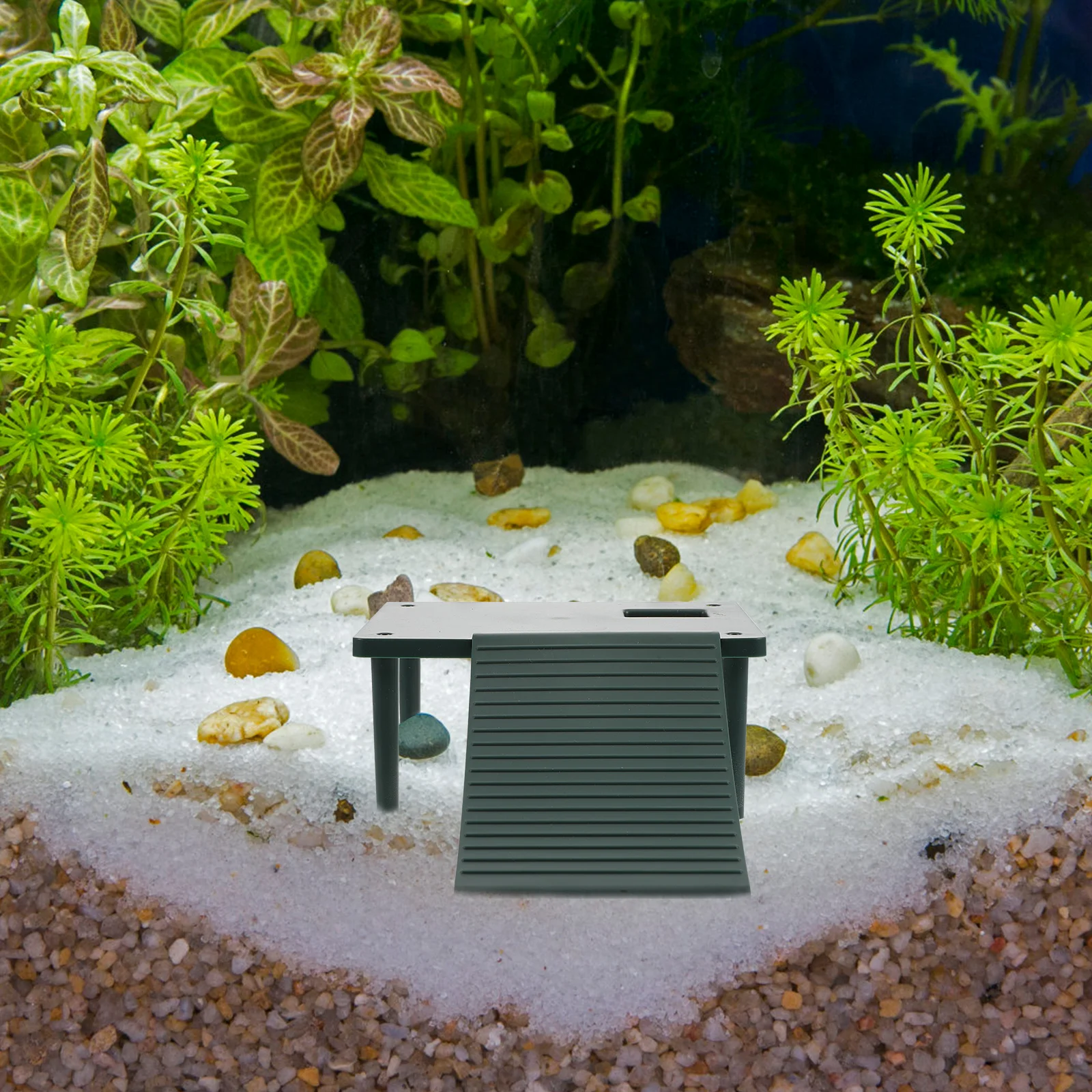 

Plastic Turtle Basking Platform Decorative Reptile Resting Slope Clawing Pet Toy Terrarium Accessory Safe