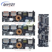 DIYTZT QC4.0 QC3.0 LED Dual USB PD Fast Charge 5A 100W Micro/Type-C USB Mobile Power Bank 18650 Charging Module