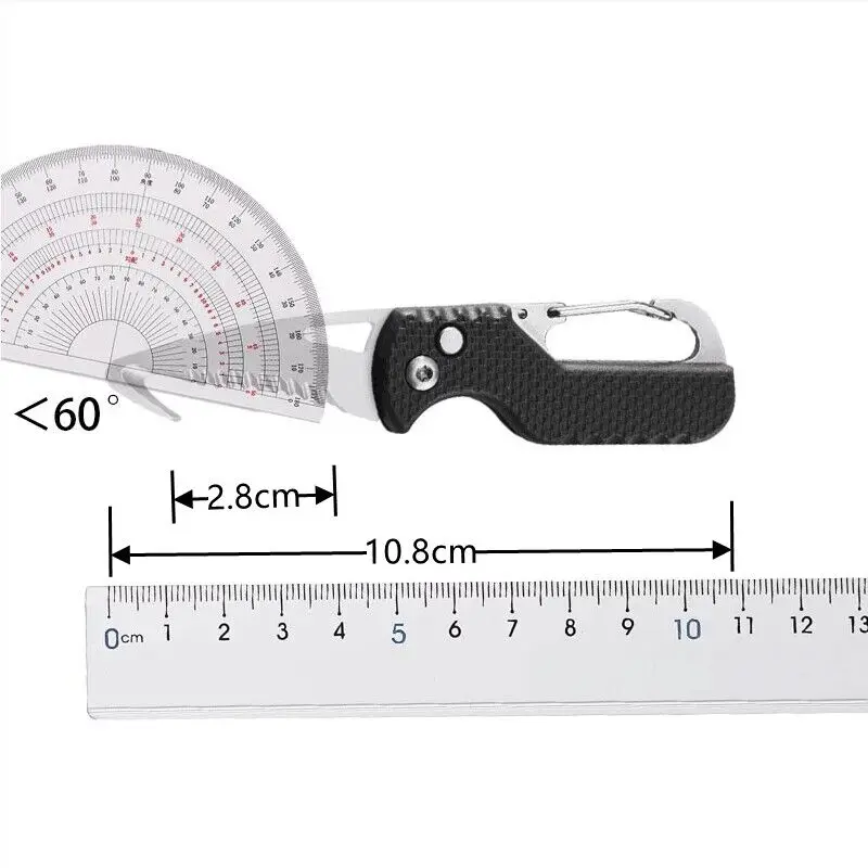 Multi Functional Outdoor Camping Portable Knife Keychain Serrated Hook Emergency Survival Tool Folding Quick Open Box Opener