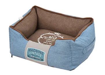 New Arrival High Quality Luxury Canvas Pets Casual style Beds Pet dog Bed With non-slip bottom