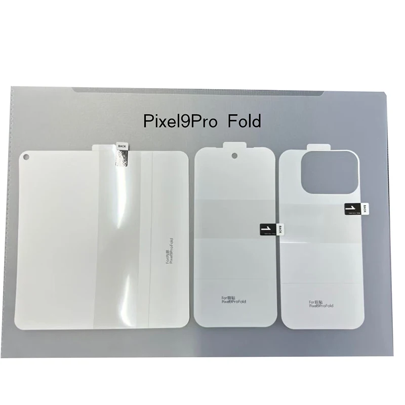 Fonlyu 100Pcs Hydrogel Film For Google Pixel9 Pro Fold Inner Back Screen Protector For Folding Cell phone Pixel Fold V Fold