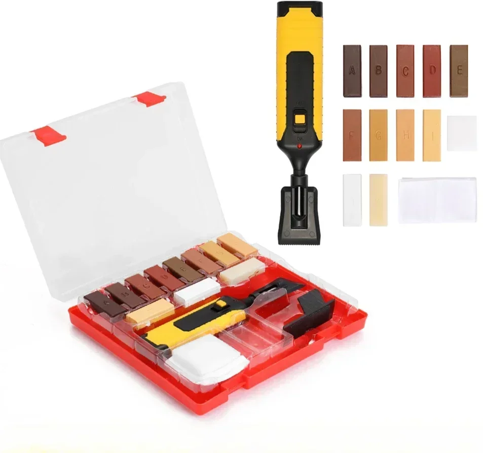 Laminate Tile Floor Repair Kit Laminate Repairing kit Wax System Worktop Sturdy Casing Chips Scratches Mending Floor Repair Suit