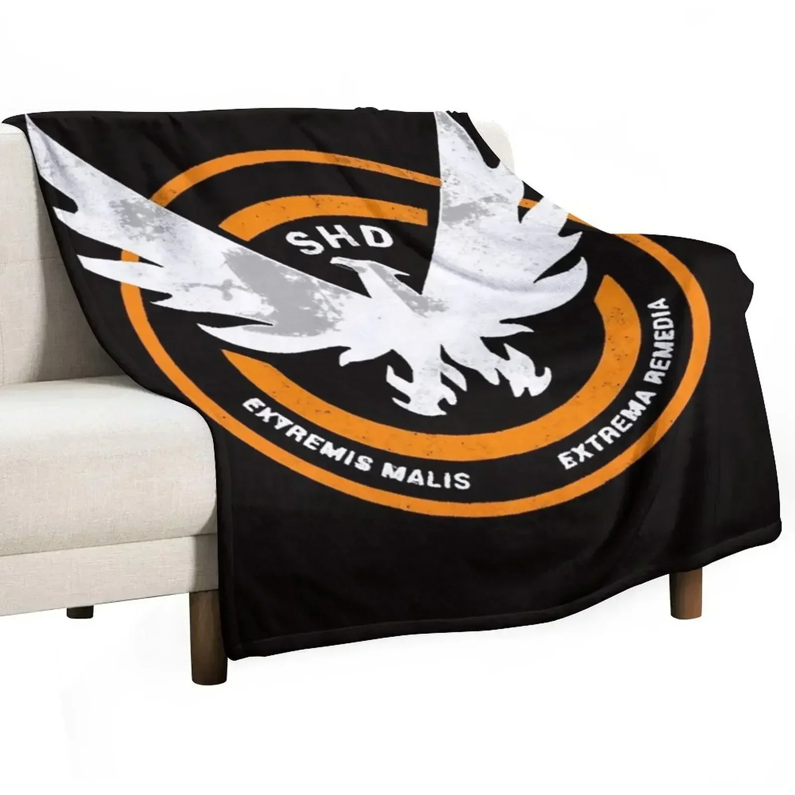 The Division SHD Grunge Logo 2 Throw Blanket Nap Decorative Beds Soft Plush Plaid Bed covers Blankets