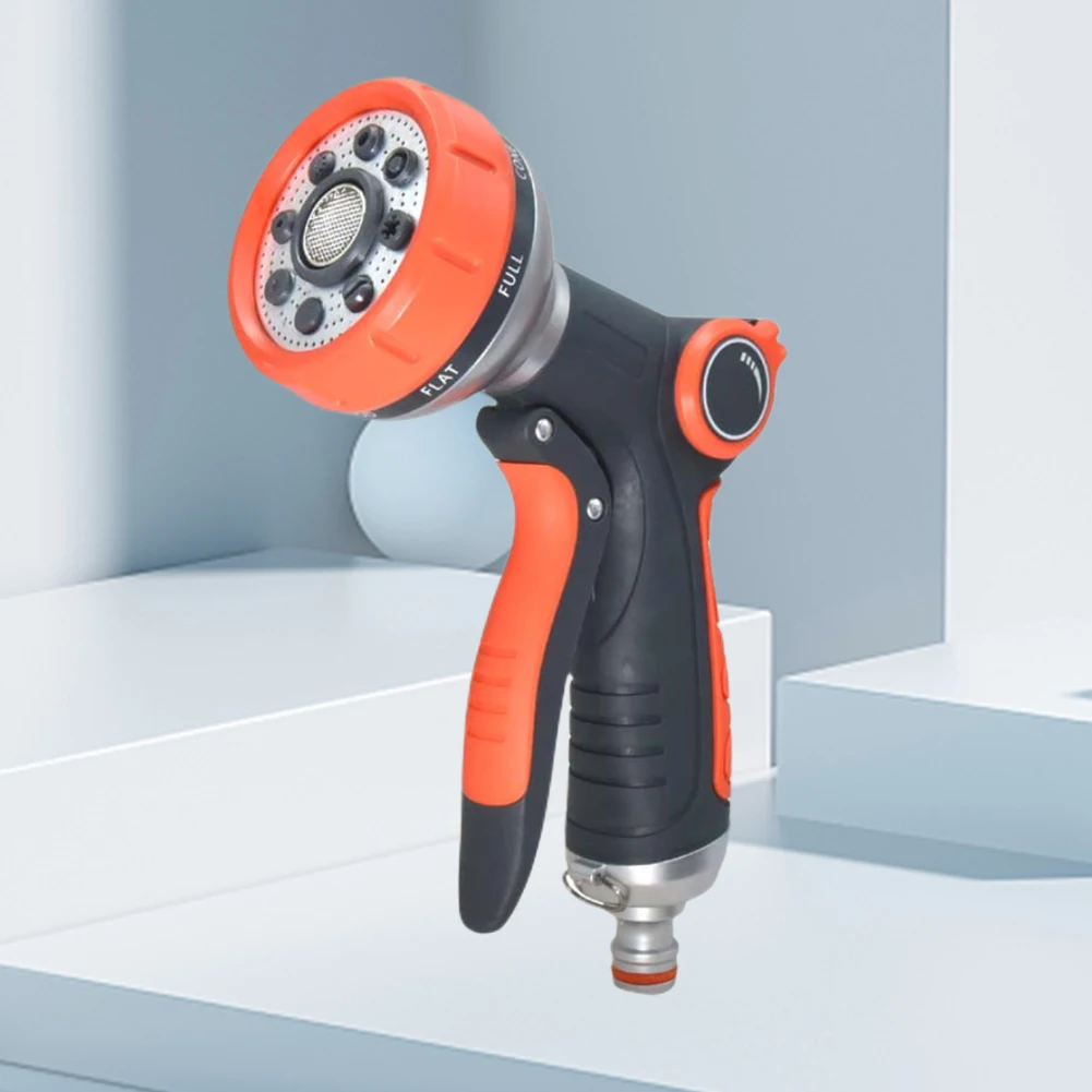 

Water Hose Nozzle Adjustable Garden Hose Nozzle Ergonomic Car Water Washer with 5 Spray Patterns for Gardening Watering Cleaning