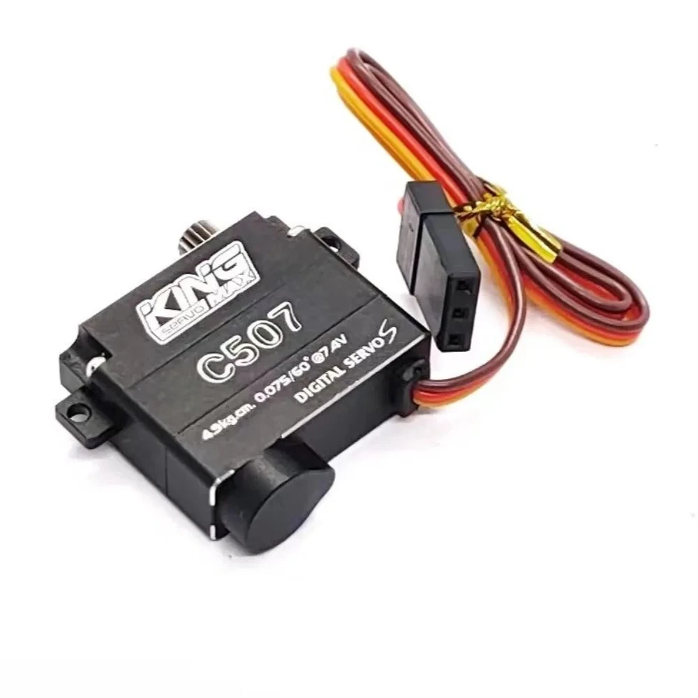 Kingmax C507 9g Hollow Cup Metal Gear High and Low Pressure Digital Thin Wing Glider Mini Coreless Motor Hobby Servo 1/2/4PCS