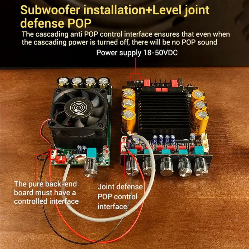 【NEW LISTING】SUB600 Integrated Bluetooth Digital Amplifier Board 2.0 Channel TPA3255 300Wx2 Bass Note Tuning AMP