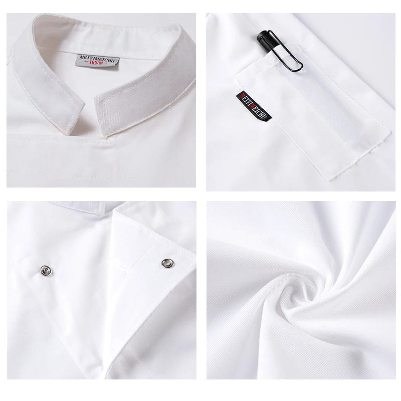 Costume de Chef de cuisine 3 pièces de haute qualité, uniforme professionnel, salopette d'hôtel, vêtements de cuisine de restauration, veste et casquette de cuisinier, tablier