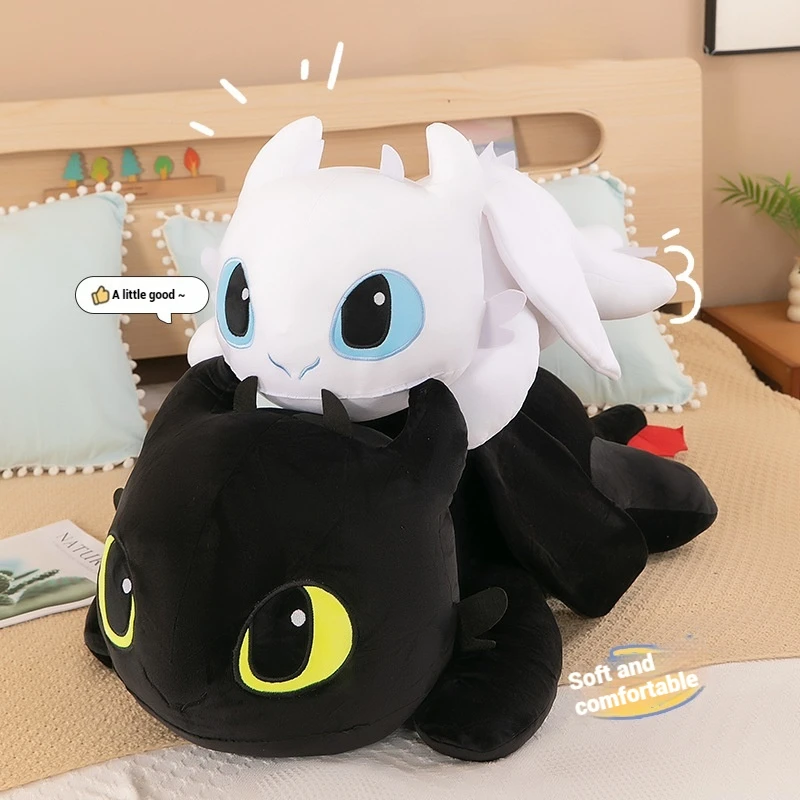 100cm Little Flying Dragon Kawaii Plush Toy Lying Posture Style Toothless Doll Pillow Children Couple Christmas Birthday Gift