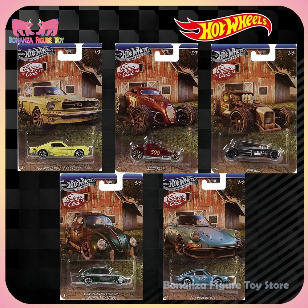 

Новая модель автомобиля Hot Wheels 1/64 2025 Vintage Club H Series, модель автомобиля из сплава HRT81 Porsche 911, коллекционная модель, подарок на день рождения, игрушки