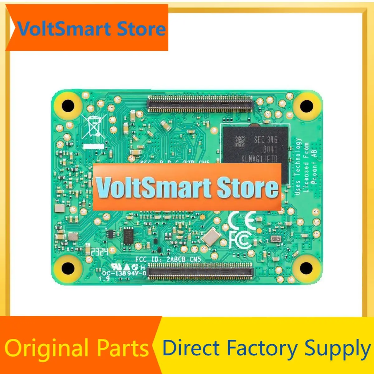 VoltSRaspberry Pi Compute Module 5 CM5 Develop Board 2.4GHz 5.0GHz Wi-Fi Bluetooth 5.0, 2GB 4GB 8GB 16GB RAM,16GB 32GB 64GB EMMC