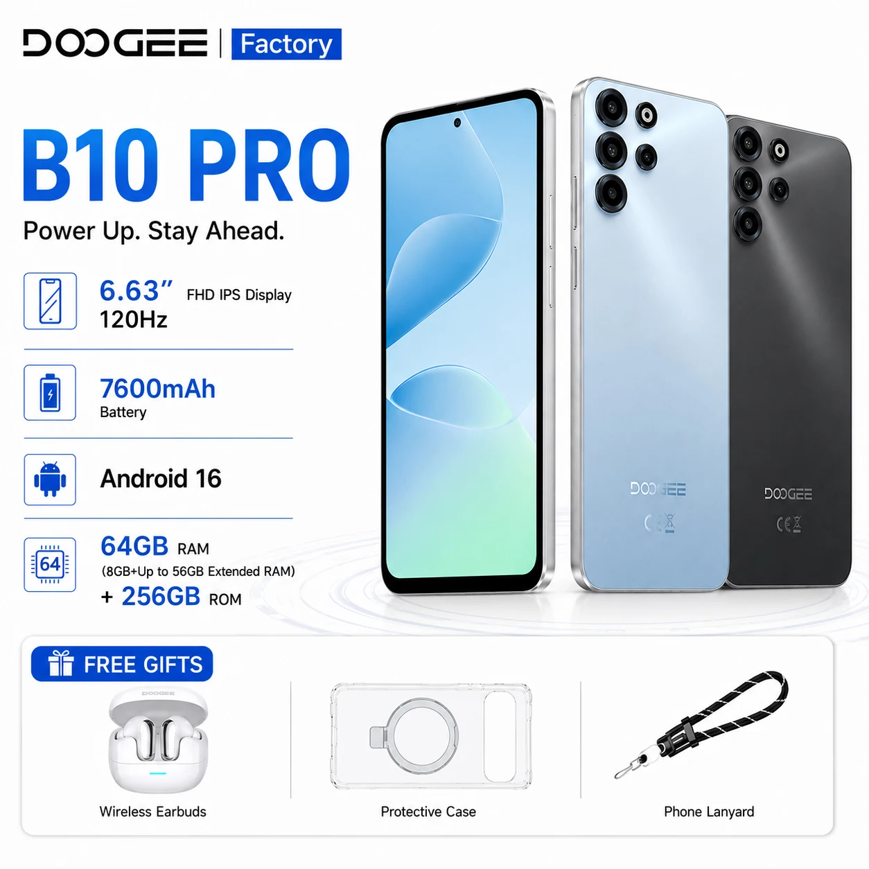 DOOGEE B10 Pro Review: 7600mAh Battery & Helio G100 Specs