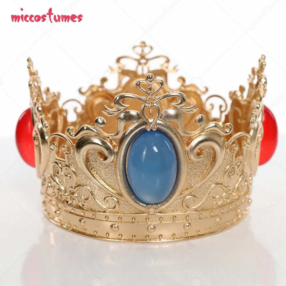 Miccostumes Girl Peach Metal Crown Cosplay Accessory Princess Crown for Princess Cosplay Costume