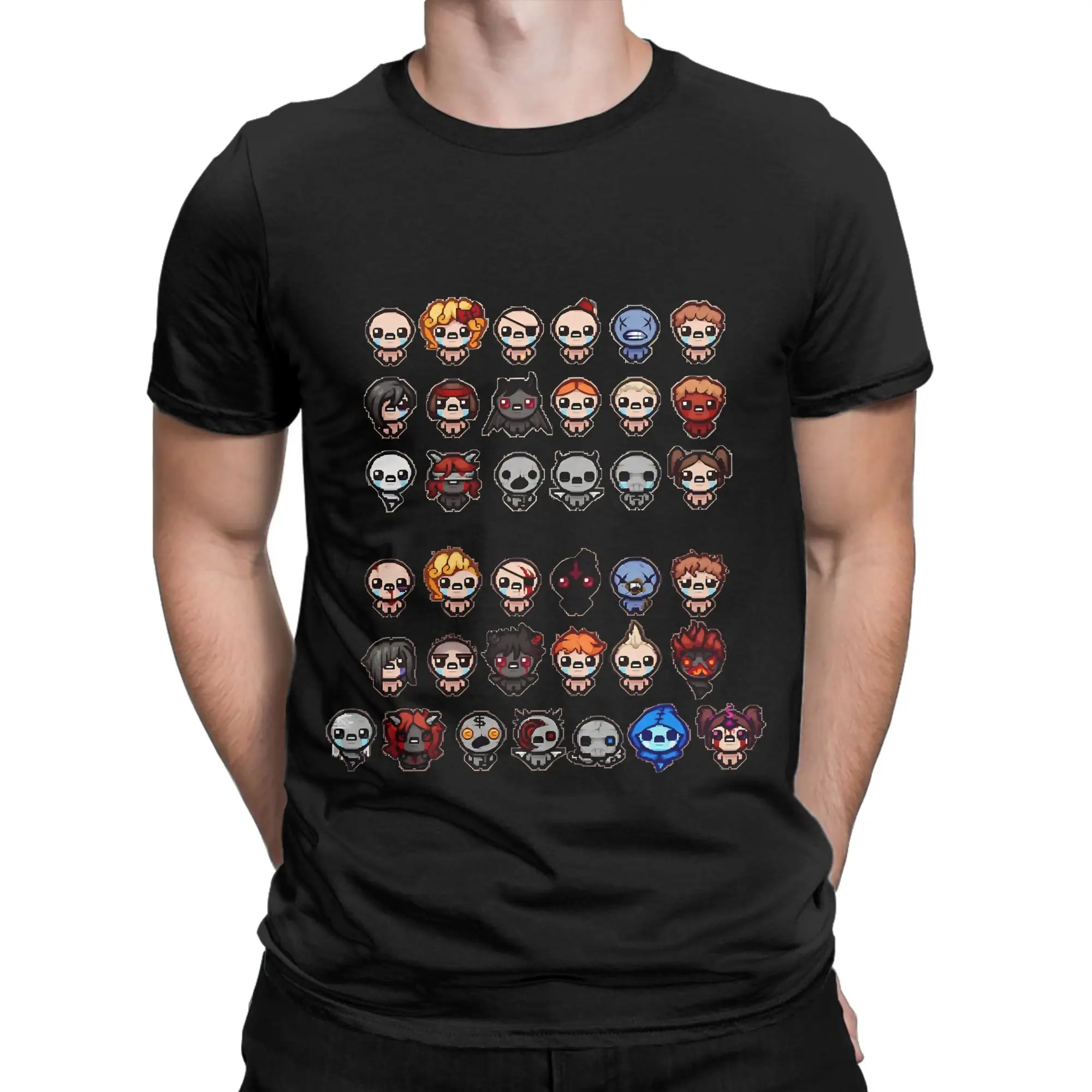 Binding of Isaac Characters Essential poster Novelty 100% Cotton T-Shirt The Binding Of Isaac Rebirth Tops Tees For Men