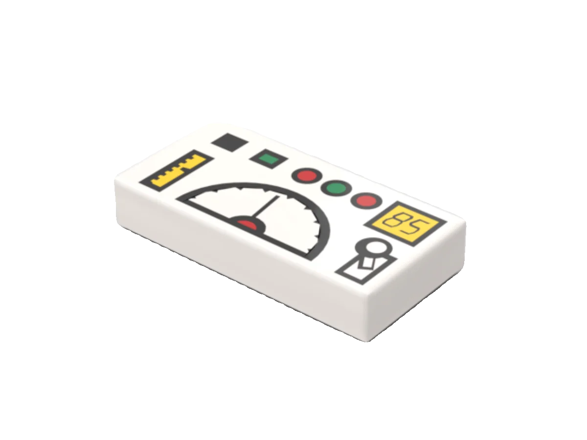 

Маленький строительный блок MOC 3069bp52 bpr0043 1*2 с гладкой поверхностью и приборной панелью для измерения скорости, запасная часть