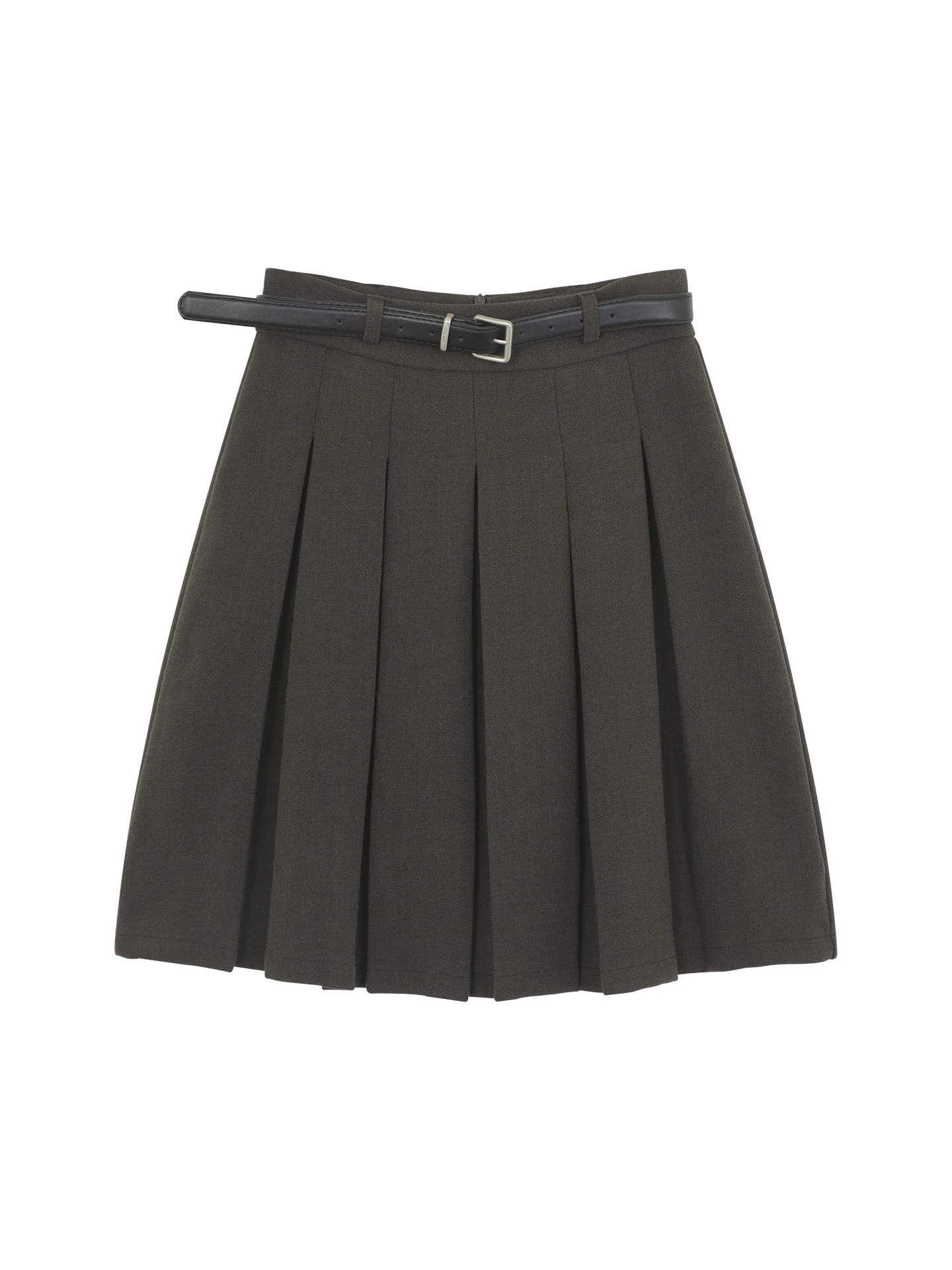 Deslumbrante Saia Midi em A para Mulheres, Estilo Xadrez Psada para Outono e Inverno, Design de Cintura Baixa com Zíper