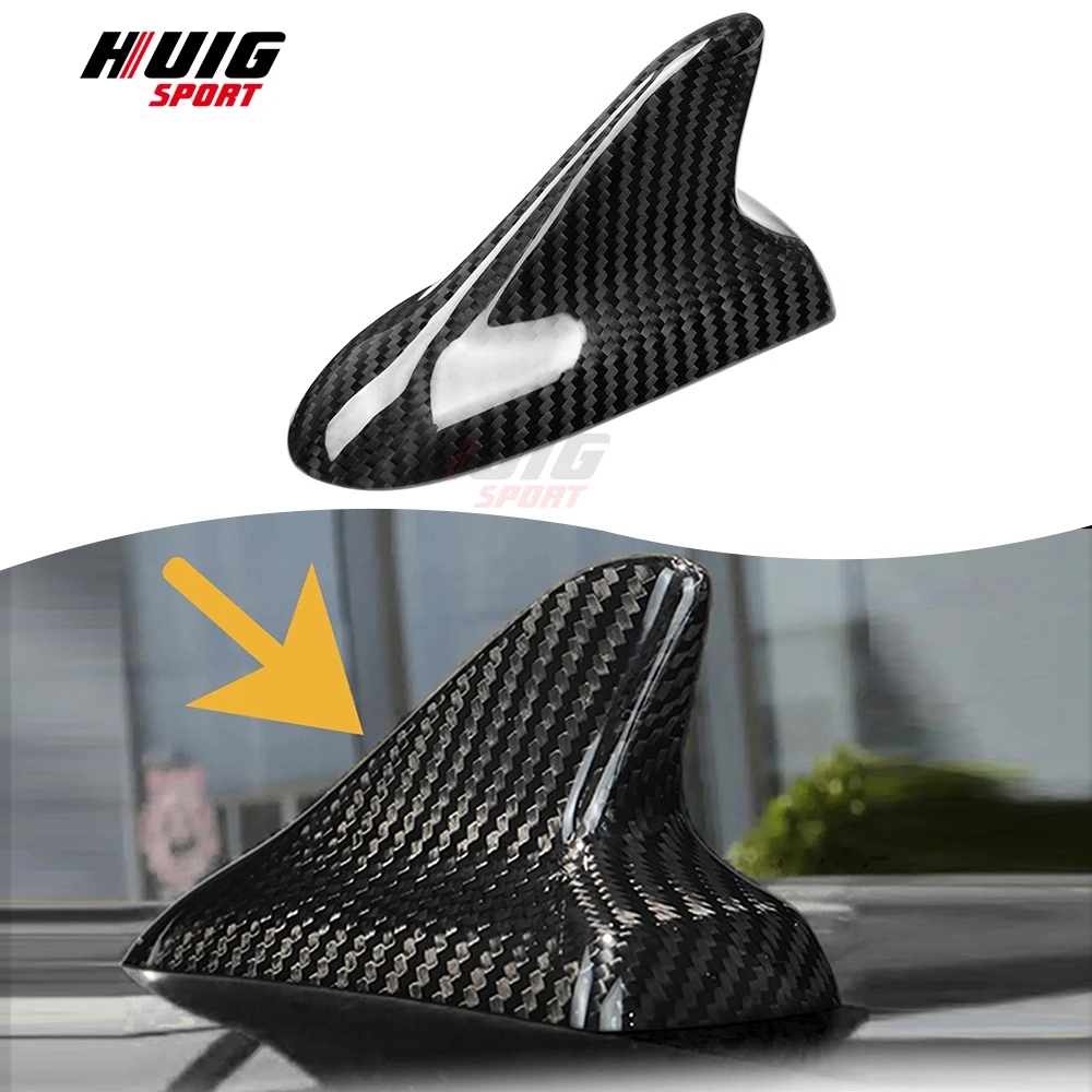 

Real Carbon Fiber Automotive Roof Shark Fin Antenna Cover Exterior Accessories Decoration For Chevrolet Camaro SS ZL1 2010-2015