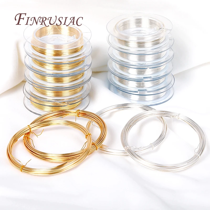 Wholesale 18K Gold-Plated High-Quality Copper Wire For DIY Colorfast Beading Wire Jewelry Cord String Crafts