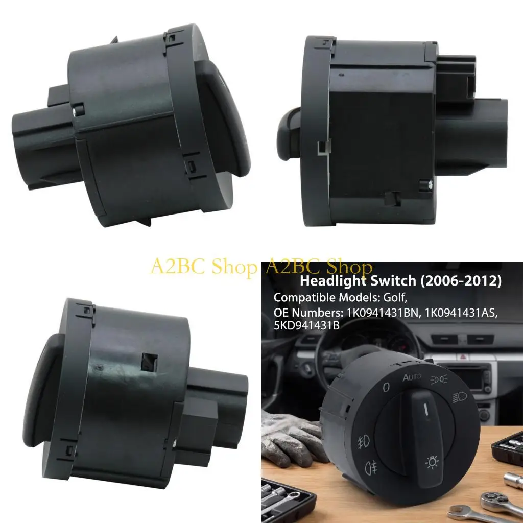 

A2BC 1K0941431BN 1K0941431AS Headlight Switches Knob for Golf 5 6 Auto Accessory