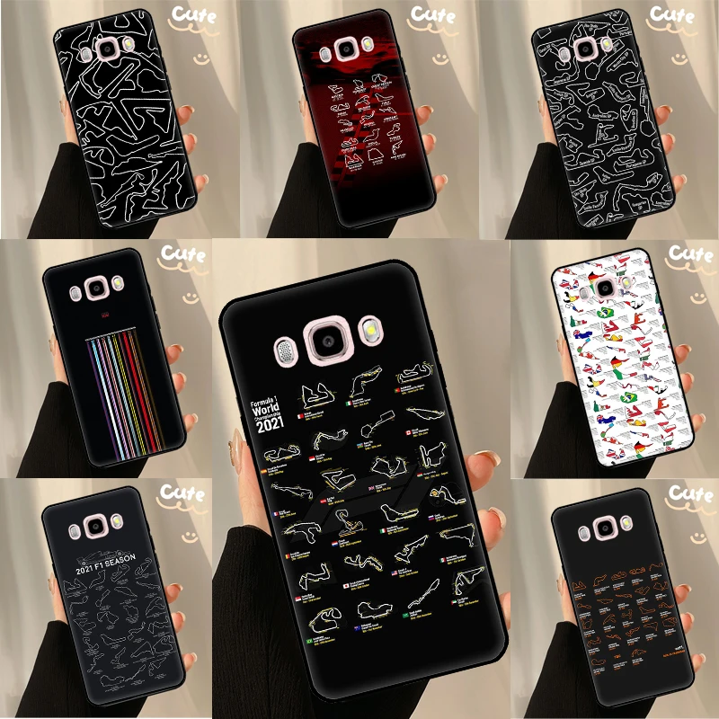 F1 Race Tracks Cover For Samsung J2 Core 2018 A3 A5 A6 A7 A8 A9 J8 J1 J3 J5 J7 2016 2017 J6 J4 Plus Case