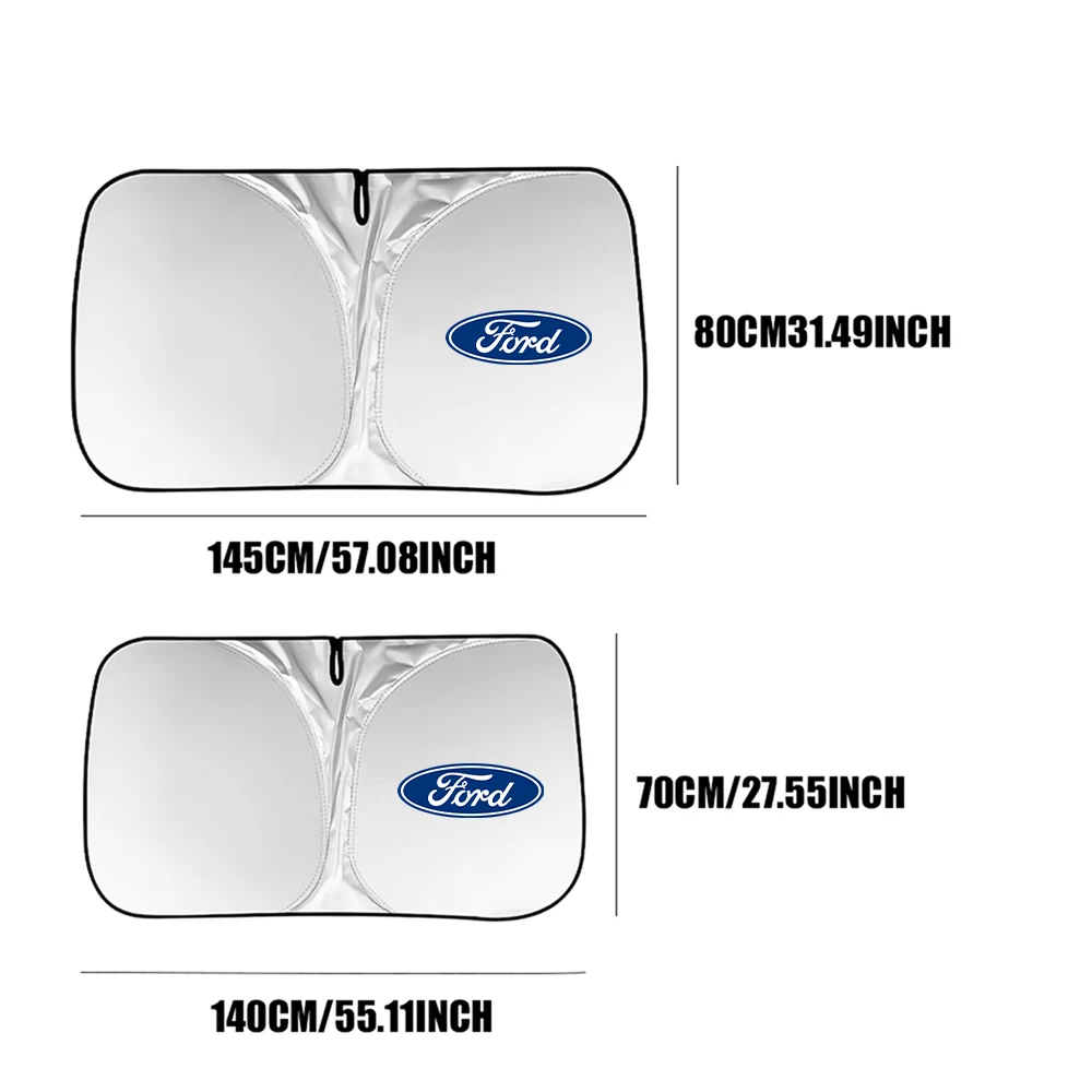 Windshield Sunshade Car Window Sun Shade Cover Auto Sun Visor For Ford Fiesta Mondeo Fusion Explorer Escape Shelby Edge Kuga