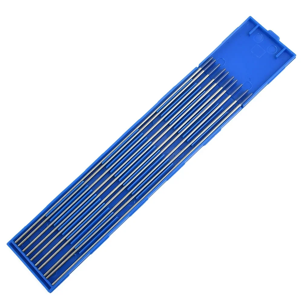 Boutique High Quality Practical Tungsten Electrodes Lanthanum TIG Tungsten Electrode WL20 Welding 10 Pcs 2% Blue