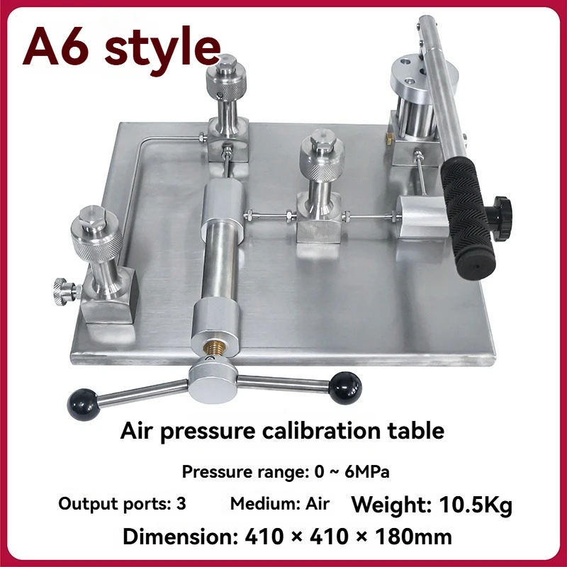 A6 Type Vacuum Calibration Table Pressure Gauge Sensor Calibration Pressure Test Laboratory Handheld Pneumatic Pump