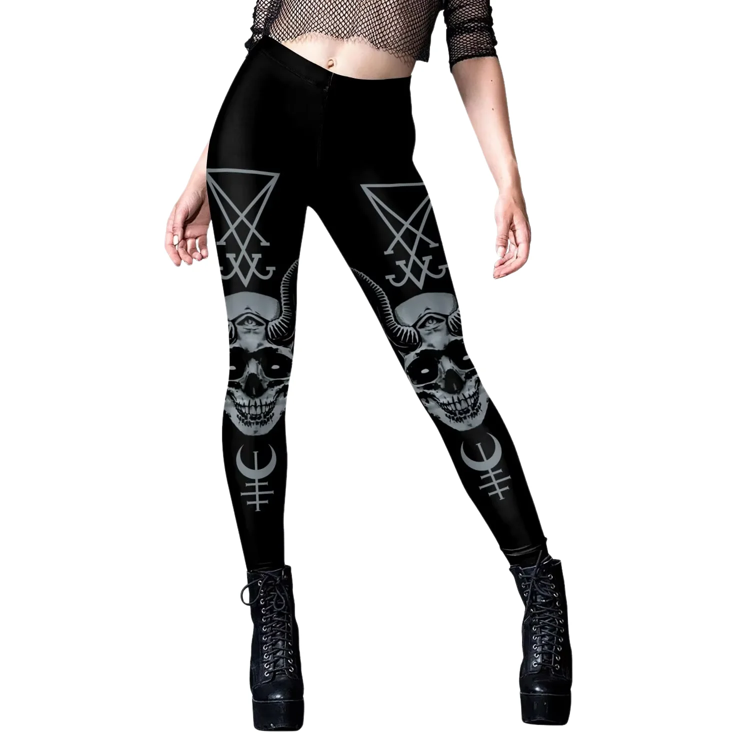 Gothic Women Leggings Sexy Mid - огляд і ціна Yoga Fitness Holiday
