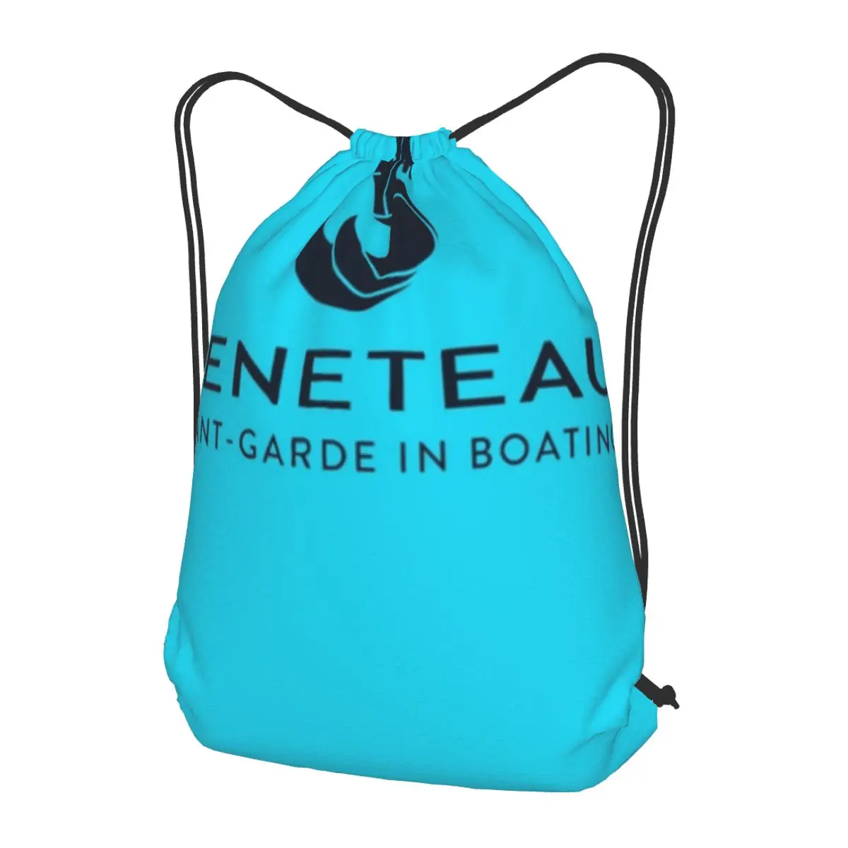 

Beneteau Yachts Logo Fishing Boats Backpacks Casual Drawstring Bundle Pocket Sports Bag Book Bags for Man Woman Students