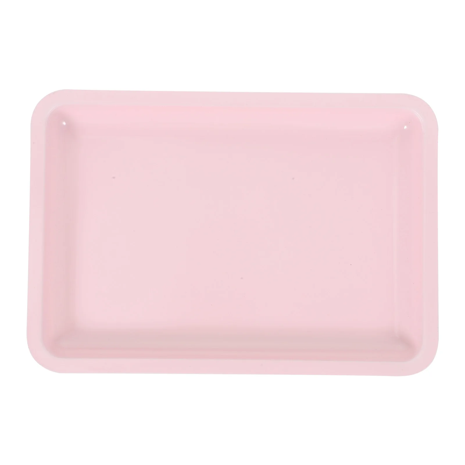 

Jewelry Tray Pink Stainless Steel Storage Organizer Nail Tool Plate Large Capacity Desktop Display Jewelry Storage