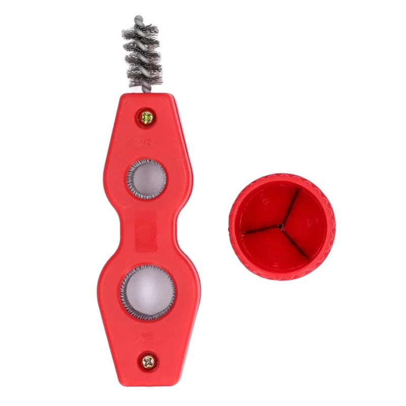 

Набор для очистки и полировки труб: щетки для внутренней и внешней обработки медных труб, удаления заусенцев