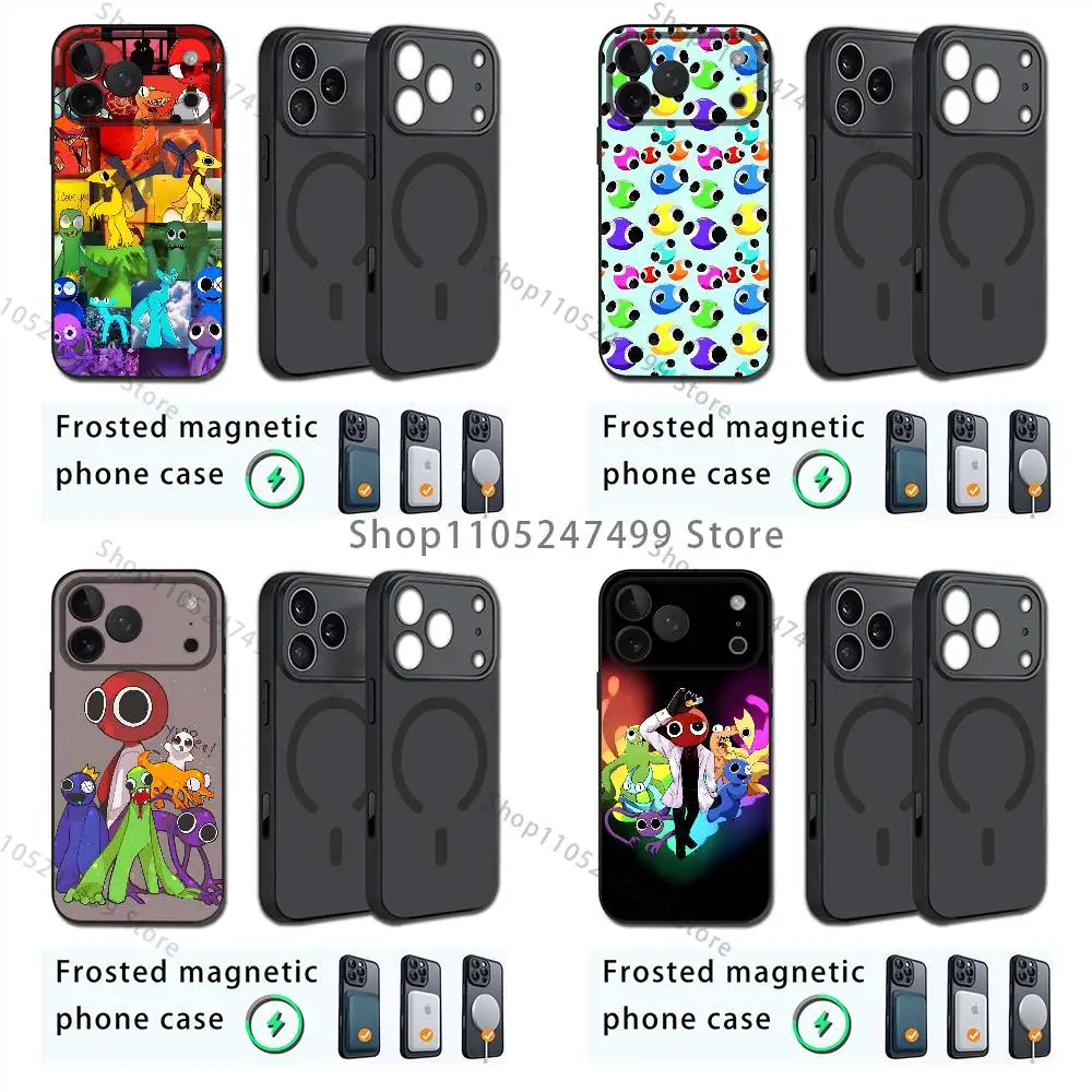 

R-Rainbow F-Friends Phone For iPhone 17,12,11,16,15,13,14,Pro,Max,Plus,Mini, For Magsafe,Magnetic Wireless Charging Case