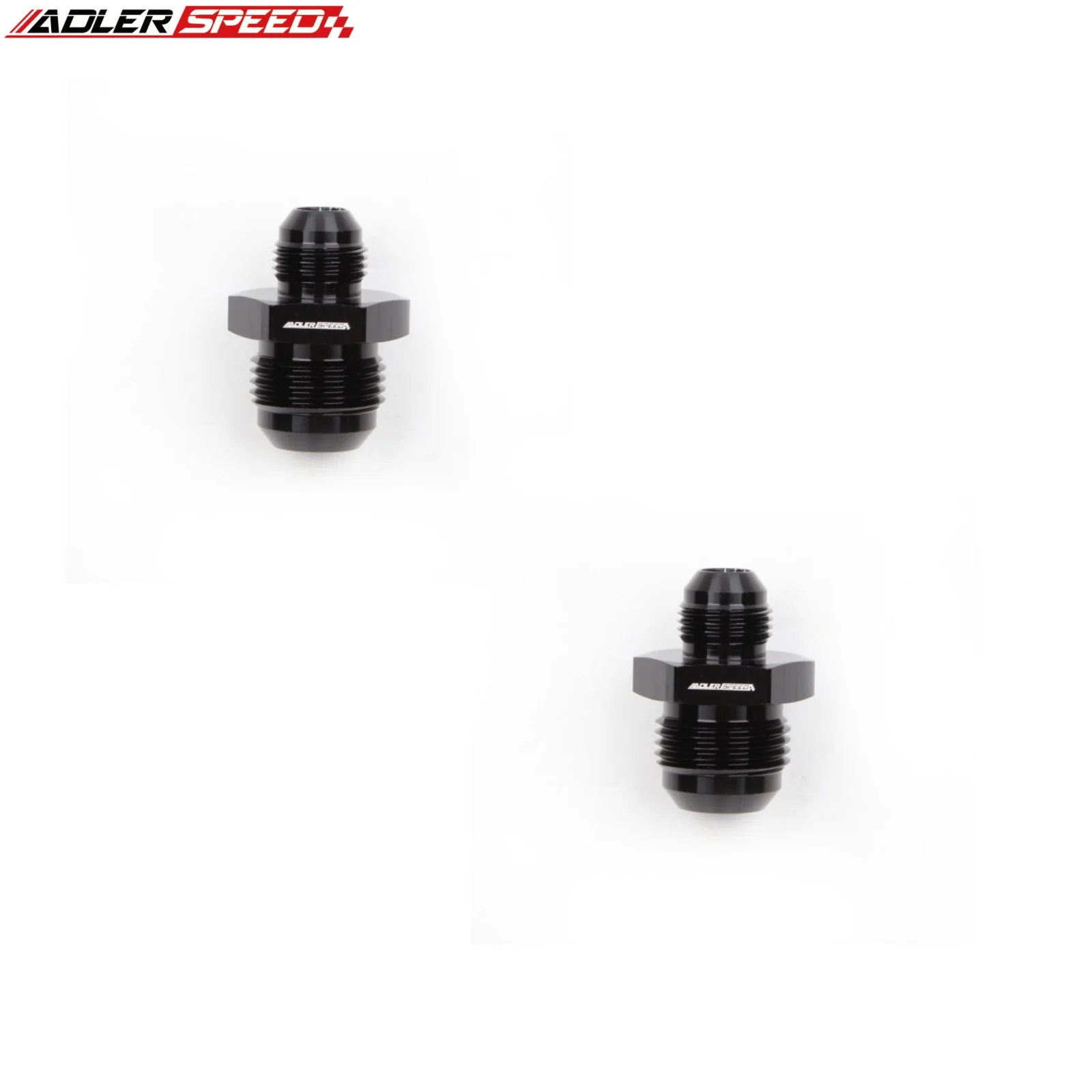 

2pcs -12AN AN12 To -8AN AN8 Male Straight Aluminum Reducer Fitting Adapter Black/Blue